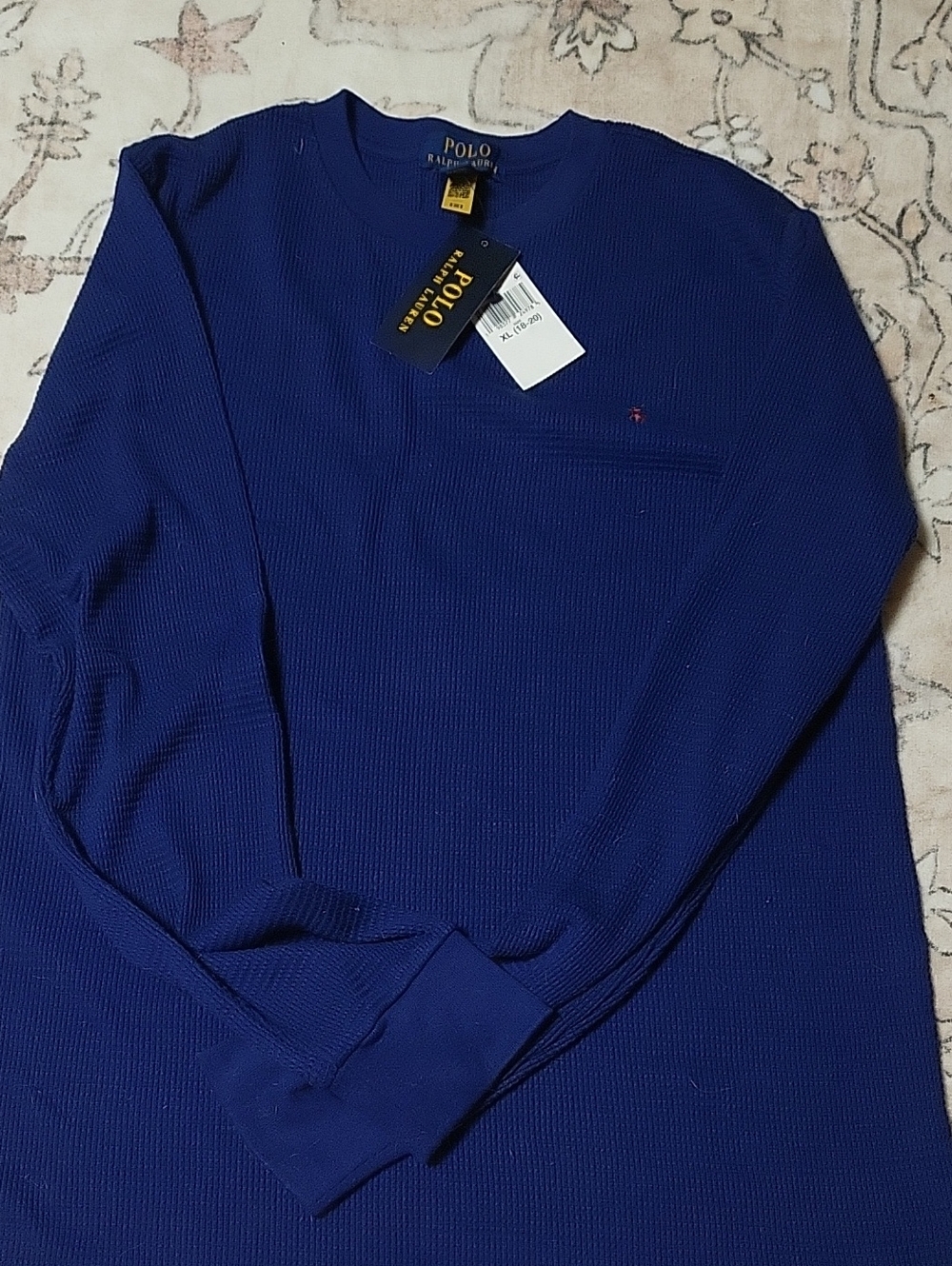 Polo Ralph Lauren Big Boys Waffle-Knit Cotton Long Sleeve Tee